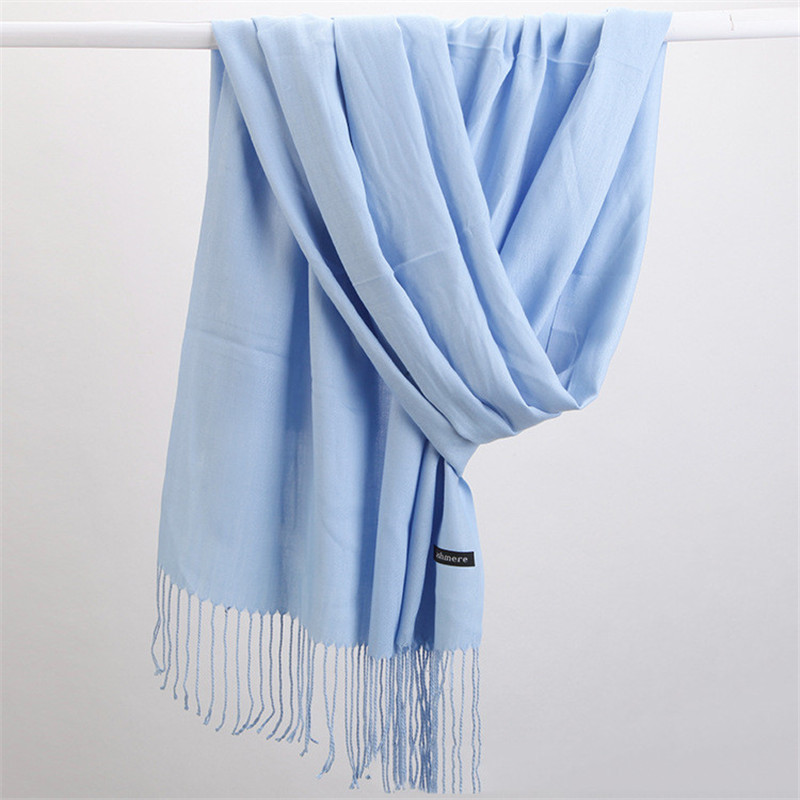 Fashion Solid Color 2023 Women – обзор и цена Cashmere Pashmina Wrap