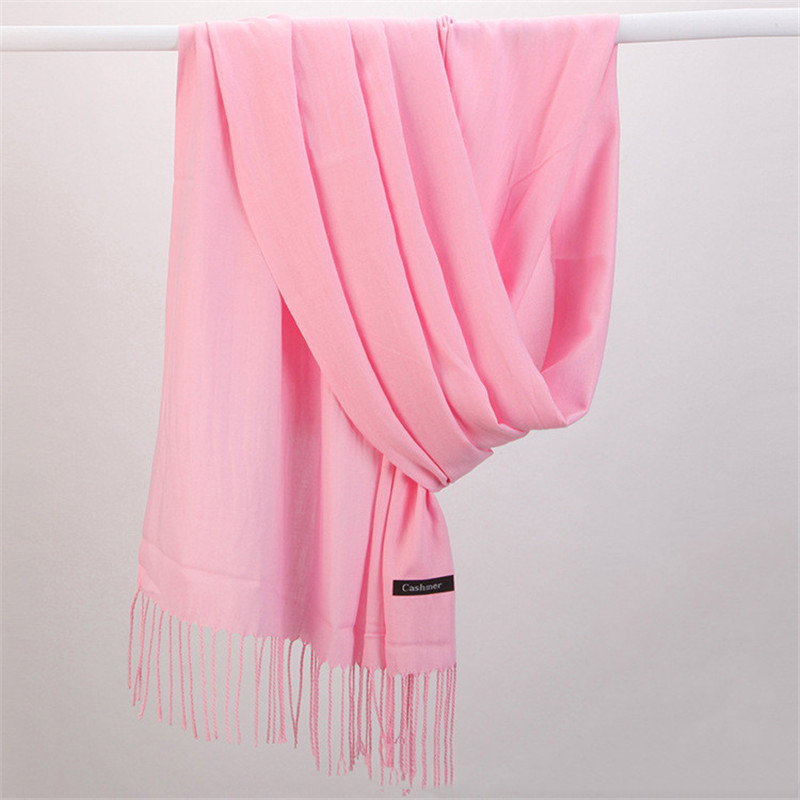 Fashion Solid Color 2023 Women – обзор и цена Cashmere Pashmina Wrap