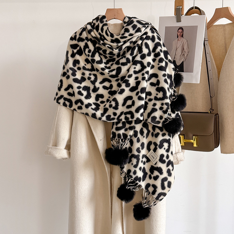 New Luxury Winter Leopard Two- – обзор и цена Cashmere Pashmina Wrap