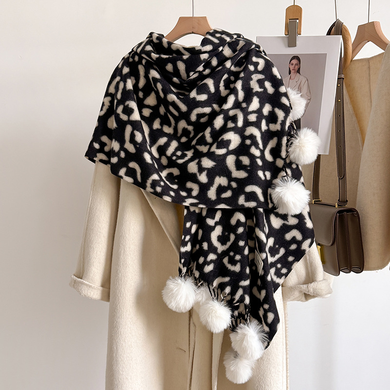 New Luxury Winter Leopard Two- – обзор и цена Cashmere Pashmina Wrap
