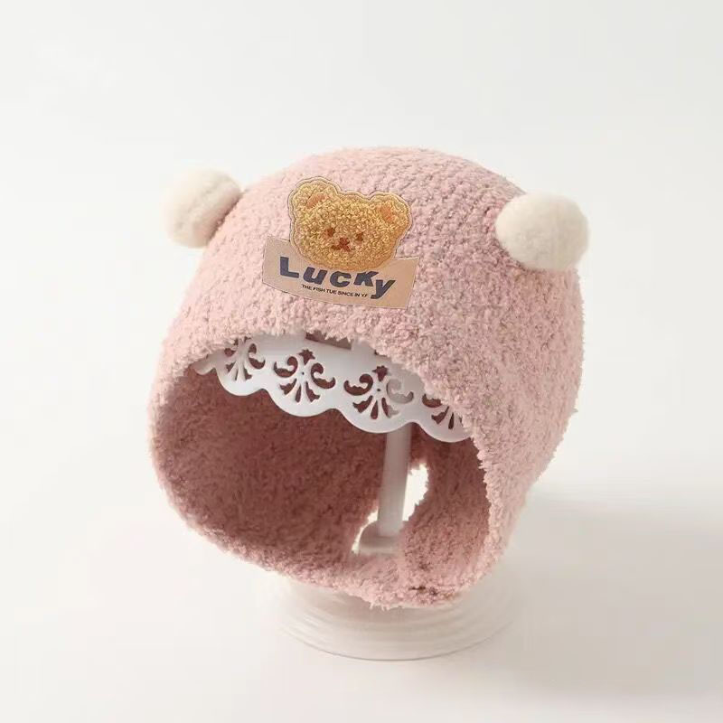 Cute Bear Baby Ear Protection  – обзор и цена Knit Beanie Hat Warm