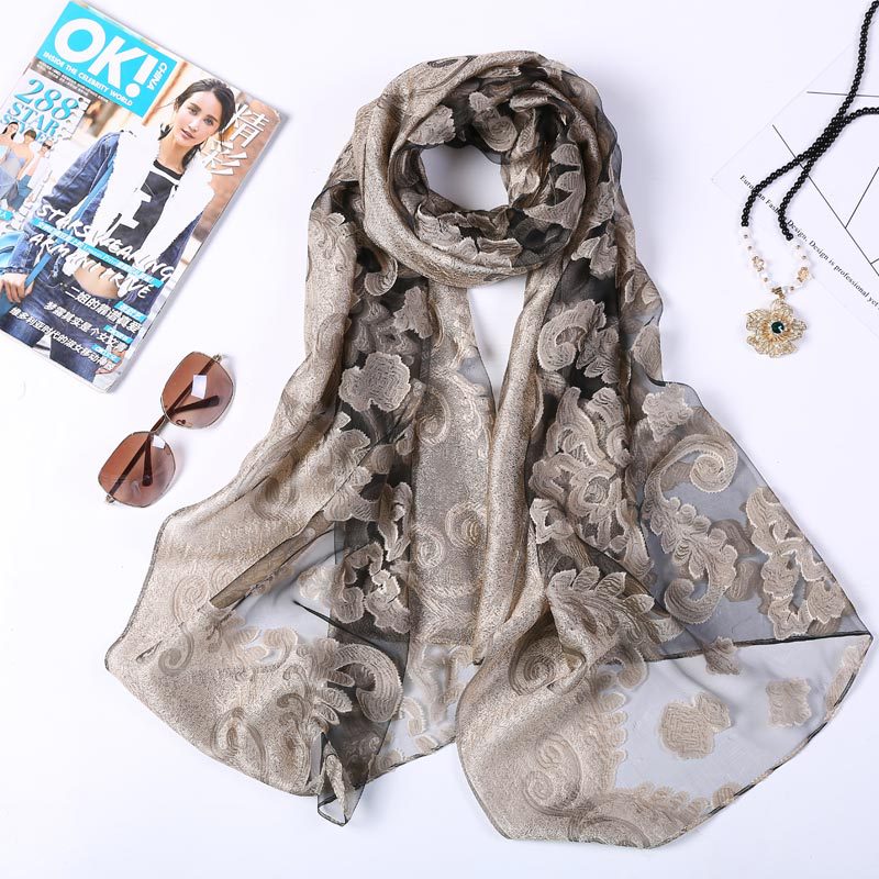 Hot Selling 180*70 Organza Sil – обзор и цена Shawl Wrap Winter