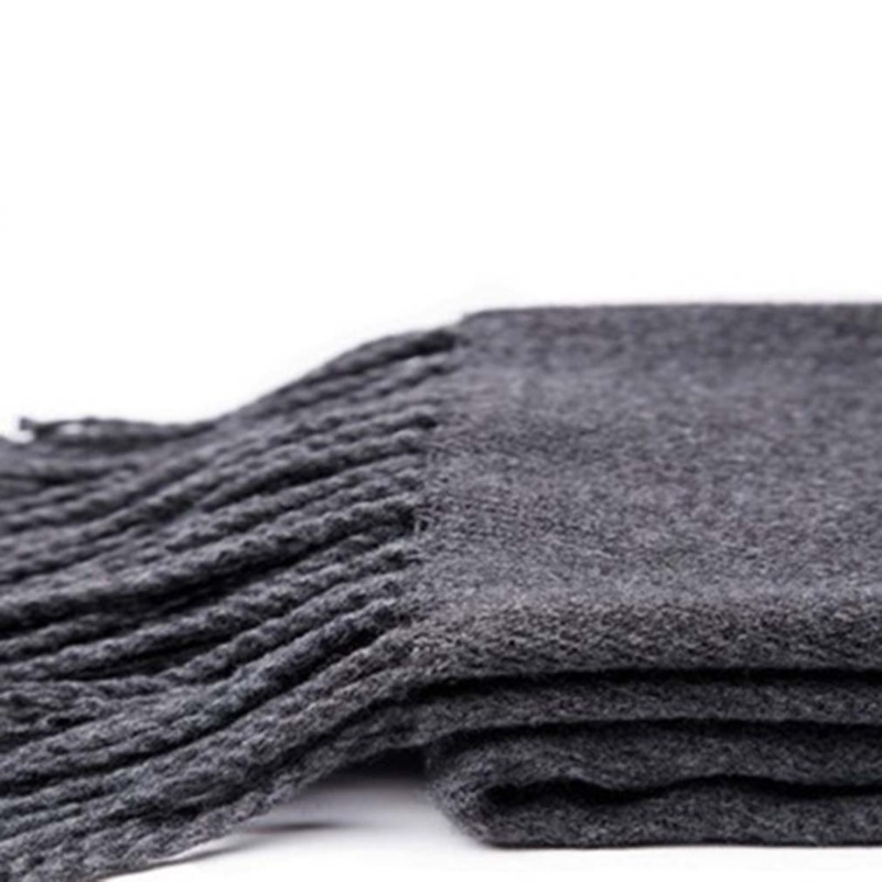 Autumn And Winter Solid Color  – обзор и цена Wool Scarf Men