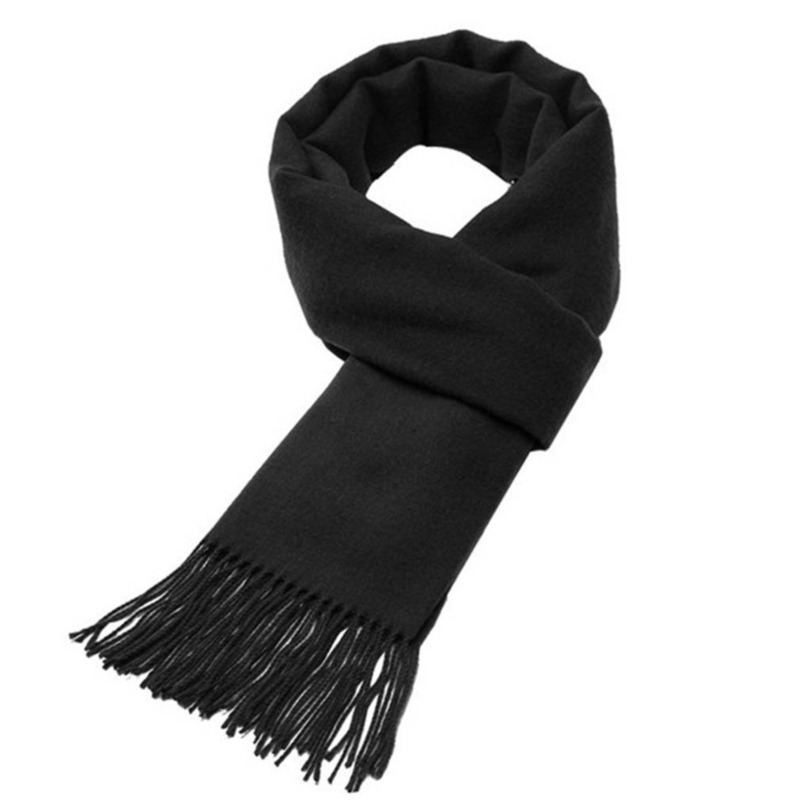 Autumn And Winter Solid Color  – обзор и цена Wool Scarf Men