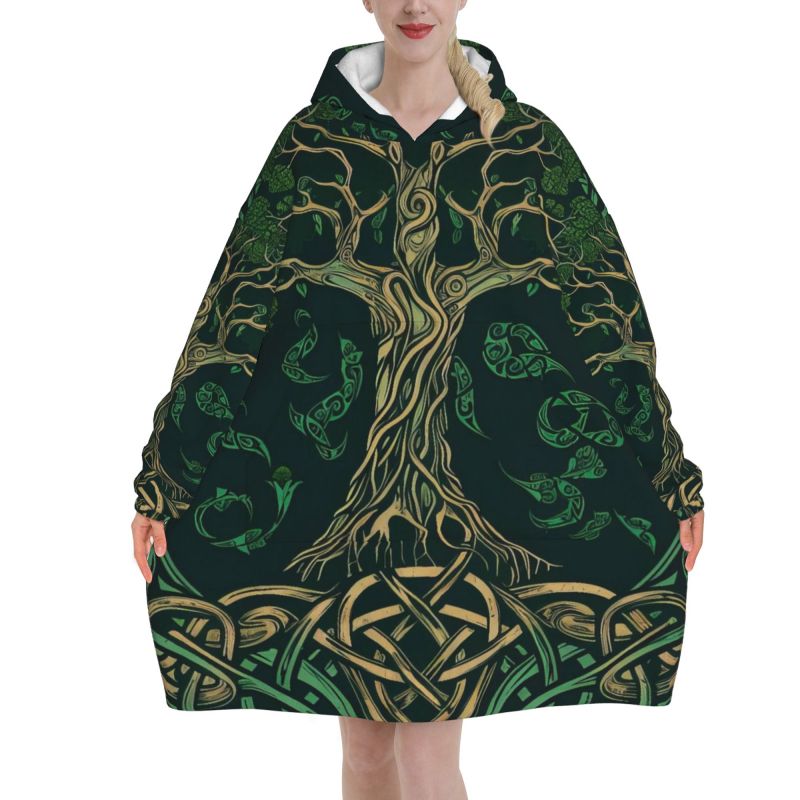 Tree of Life Celtic Pattern Bl – обзор и цена Sherpa Hoodie Fleece
