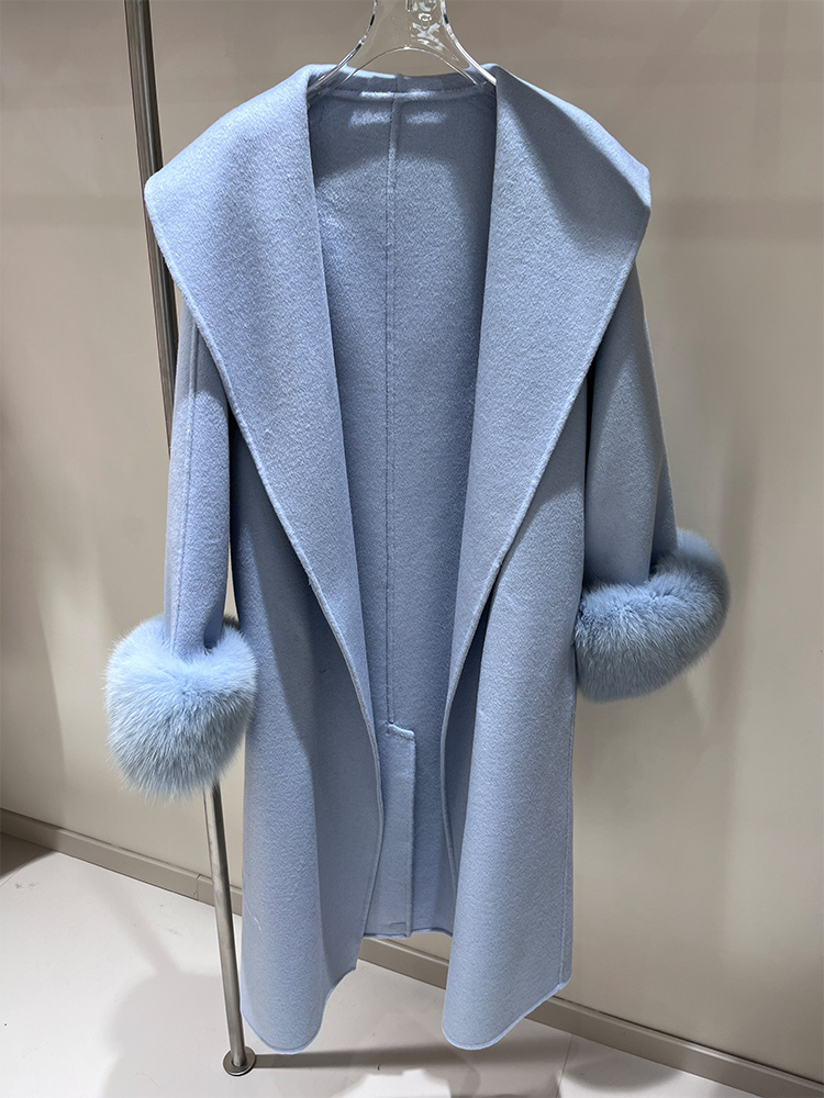 2025 New Wool Coat With Real F – обзор и цена Wool Coat Peacoat