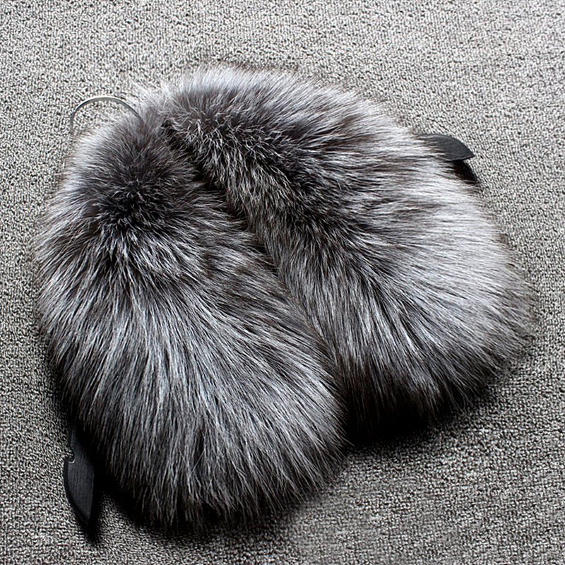 Real wool collar whole fur fox – обзор и цена Wool Scarf Men