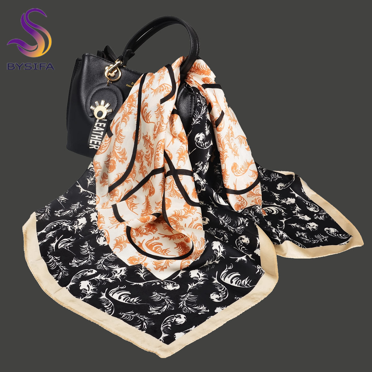 BYSIFA Letters Silk Scarf Shaw – обзор и цена Shawl Wrap Winter