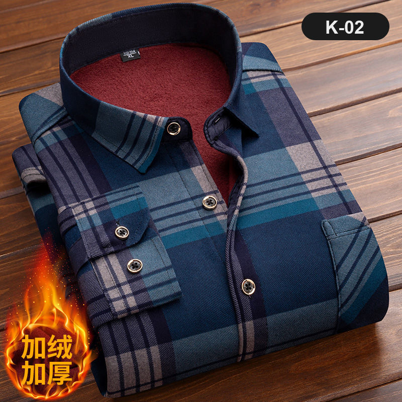 Men's Long Sleeve Plaid Shirt, – обзор и цена Flannel Shirt Lined
