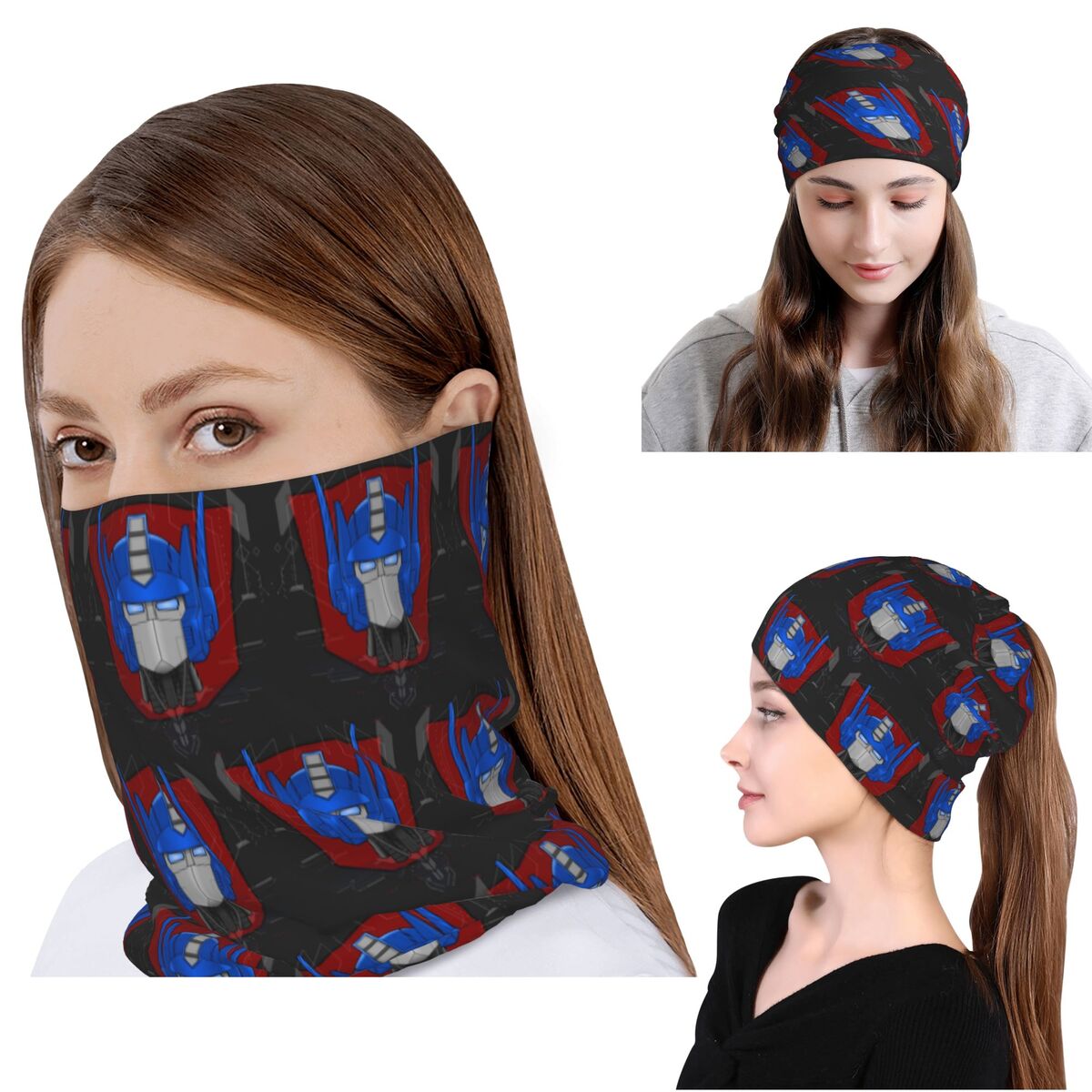 Optimus Prime Bust Bandana Nec – обзор и цена Knit Beanie Hat Warm