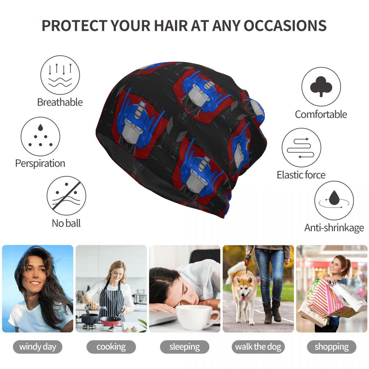 Optimus Prime Bust Bandana Nec – обзор и цена Knit Beanie Hat Warm