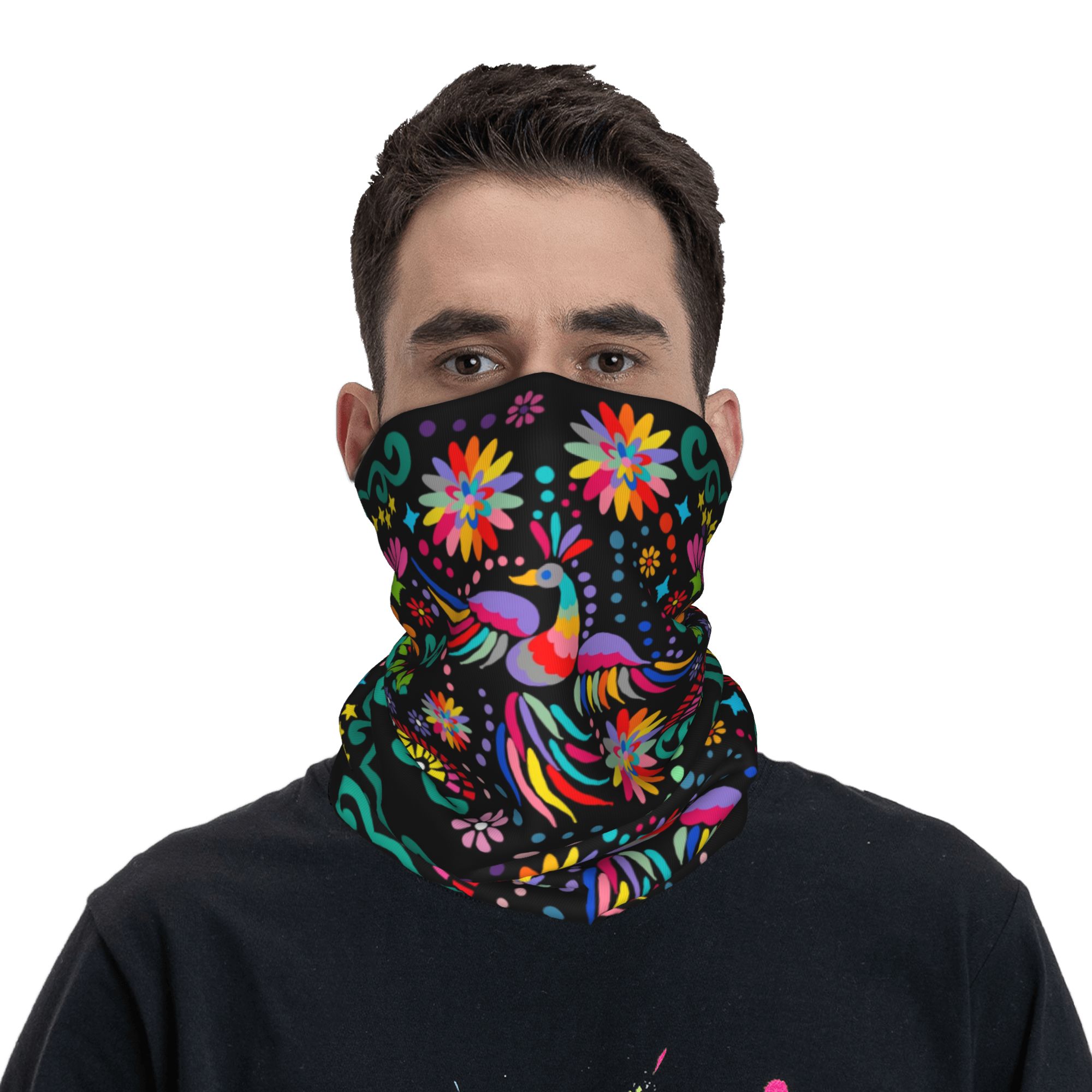 Custom Mexican Floral Flower T – обзор и цена Neck Gaiter Fleece