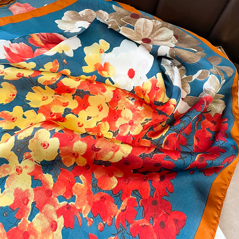 70x70cm Silk Scarf Square For  – обзор и цена Shawl Wrap Winter