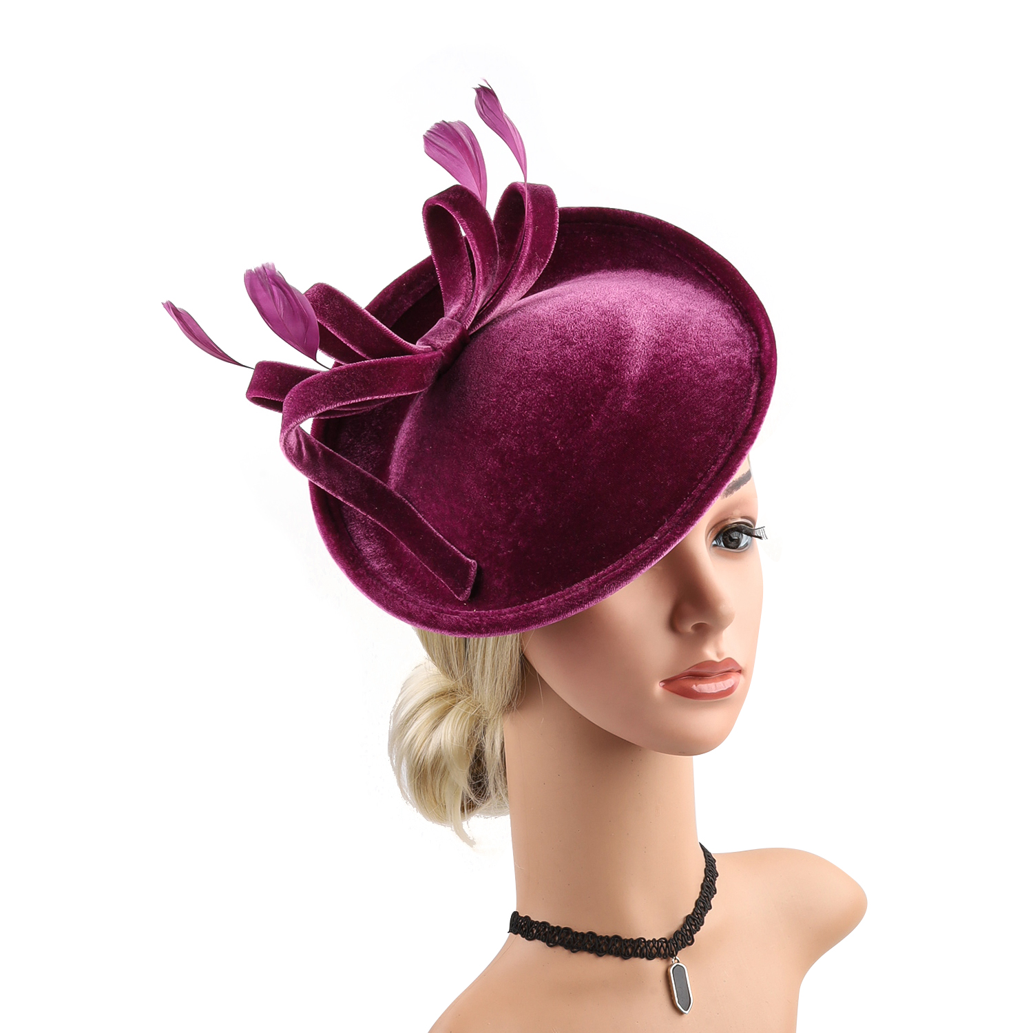 Velour Velvet Fascinator Feath – обзор и цена Winter Headband Fleece