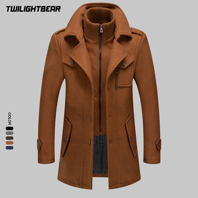 Winter Men's Wool Coat Oversiz – обзор и цена Wool Coat Peacoat