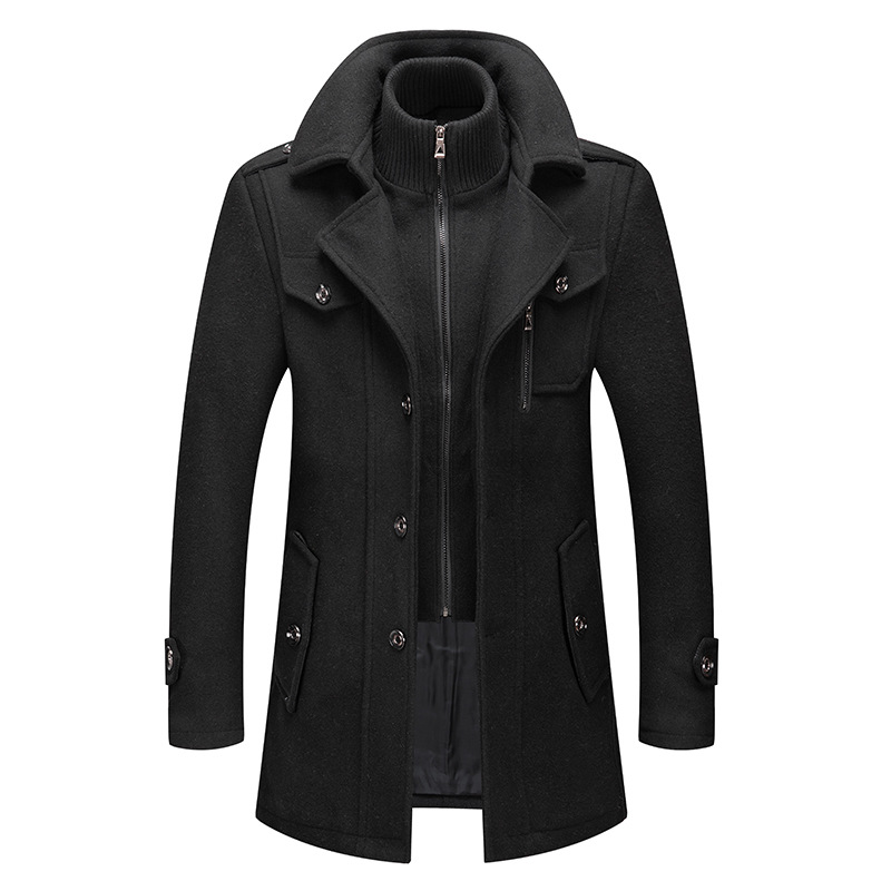 Winter Men's Wool Coat Oversiz – обзор и цена Wool Coat Peacoat