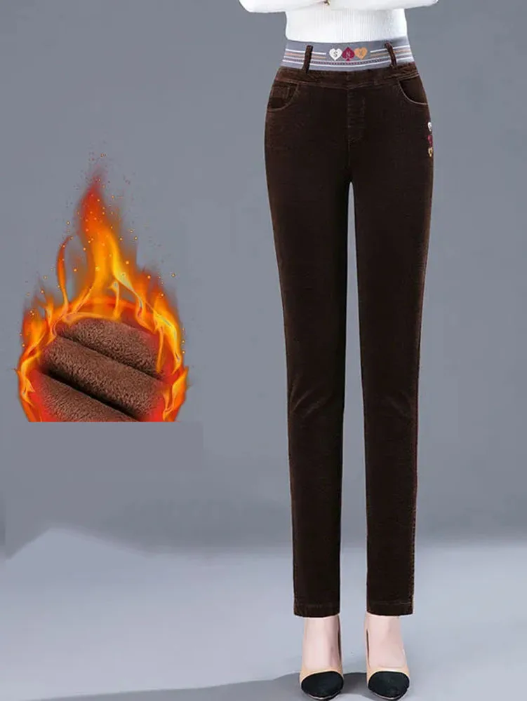 Winter Thicken Plush Lined Pen – обзор и цена Corduroy Pant Warm