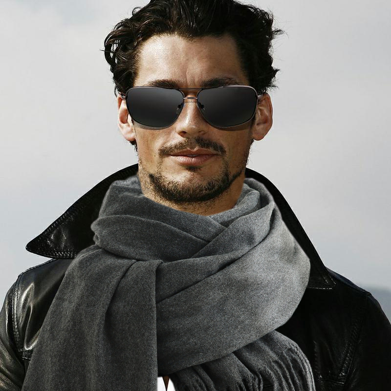 Fashion Scarf Man Winter Warm  – обзор и цена Wool Scarf Men