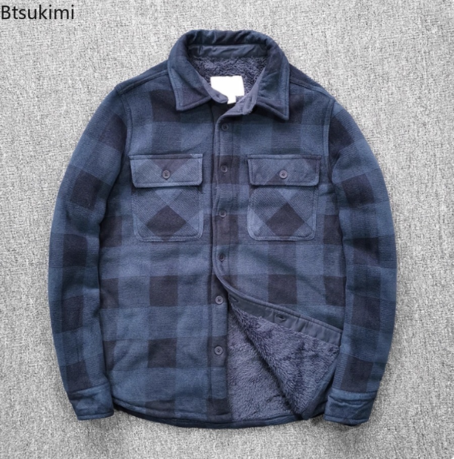 Mens Winter Fleece Linend Warm – обзор и цена Flannel Shirt Lined
