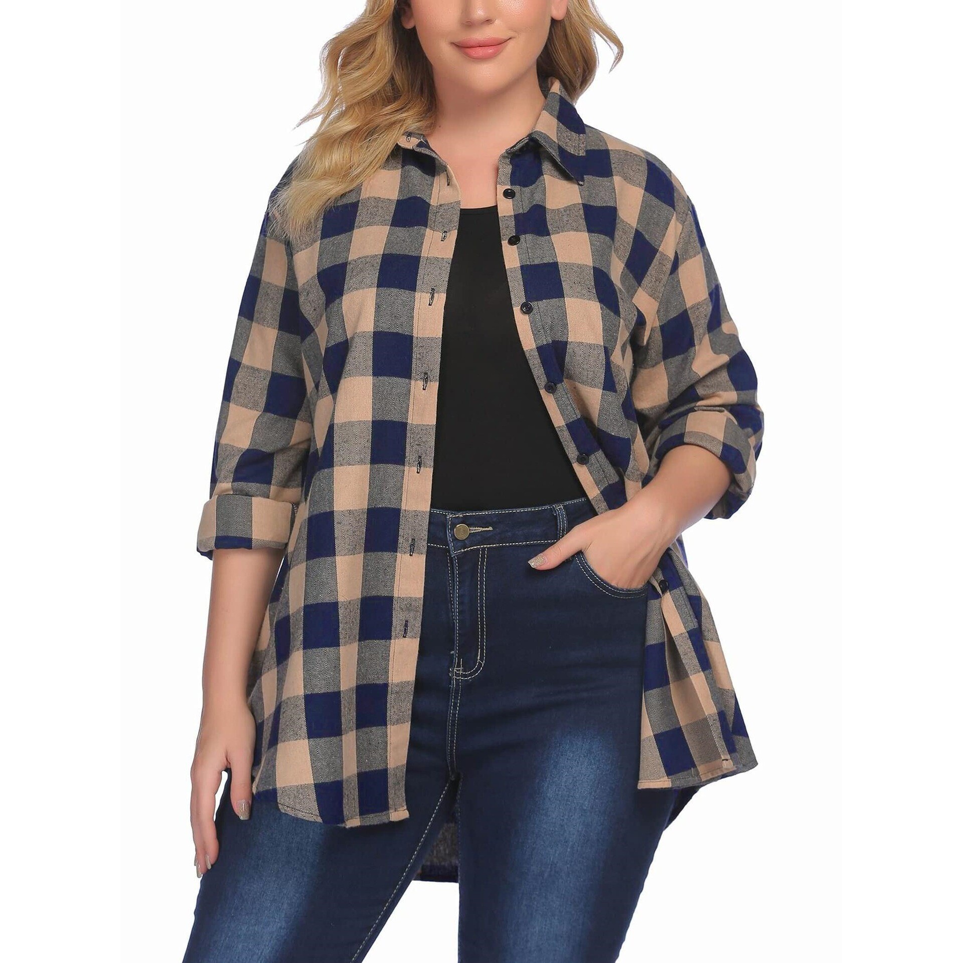 Warm Flannel Plaid Shirt Women – обзор и цена Flannel Shirt Lined