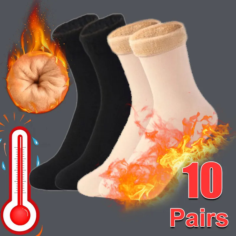 1-10Pairs Winter Warm Socks So – обзор и цена Thermal Sock Wool
