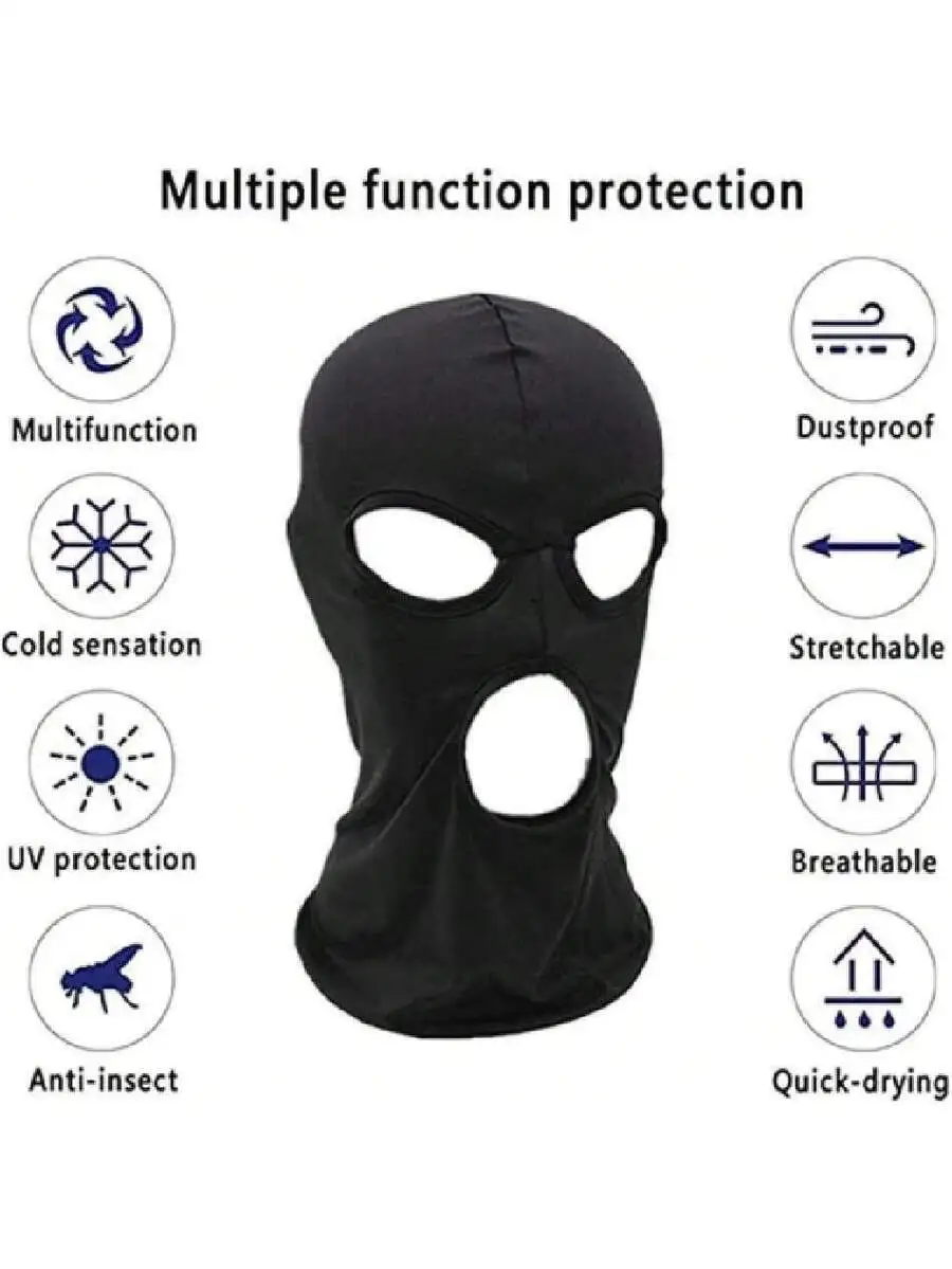 3 Hole Black Balaclava Face Ma – обзор и цена Balaclava Ski Mask