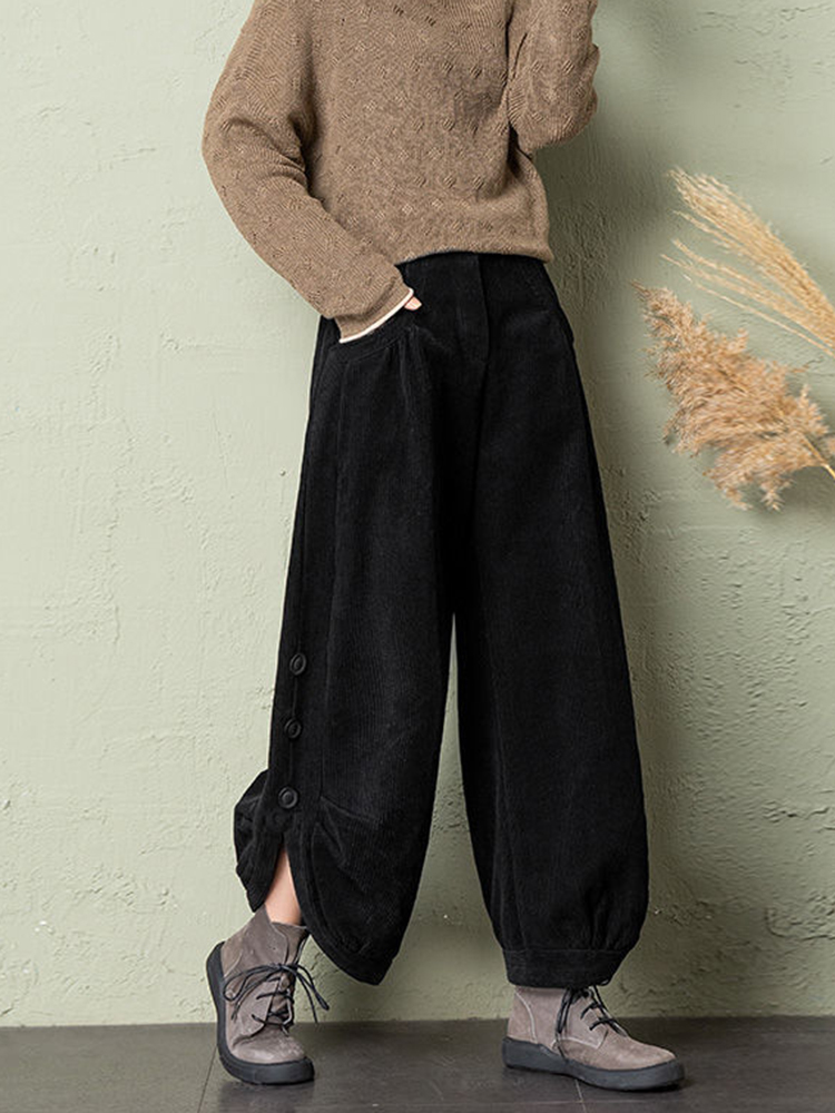 Korean Corduroy Women Pants Fa – обзор и цена Corduroy Pant Warm