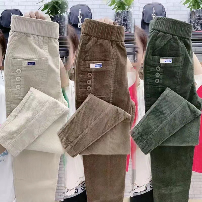 Women Warm Spring Winter Butto – обзор и цена Corduroy Pant Warm