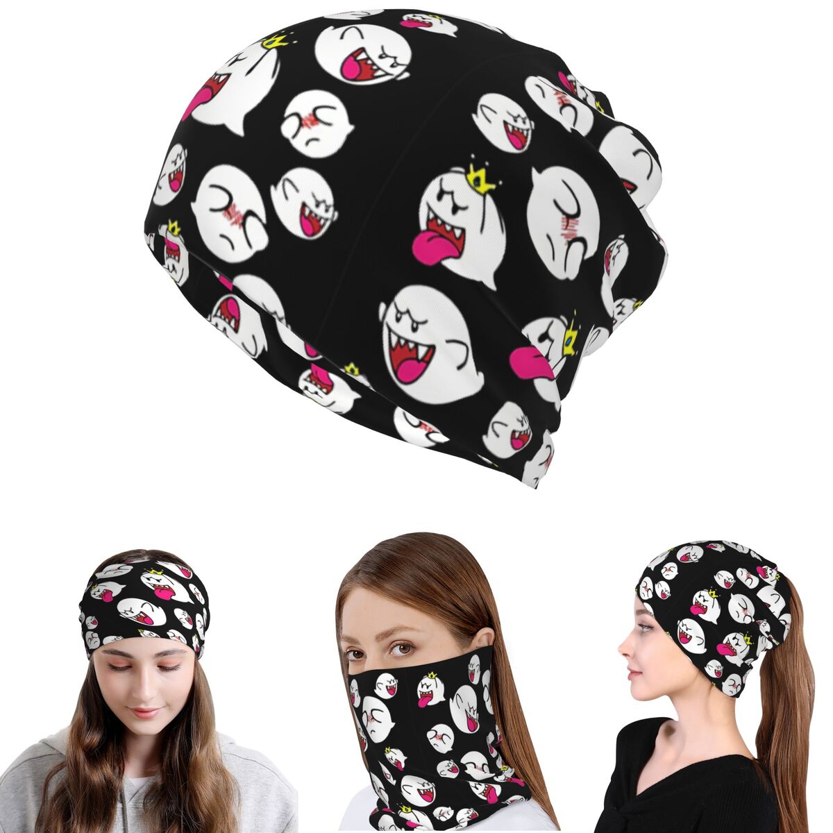 King Boo Bandana Neck Gaiter M – обзор и цена Knit Beanie Hat Warm