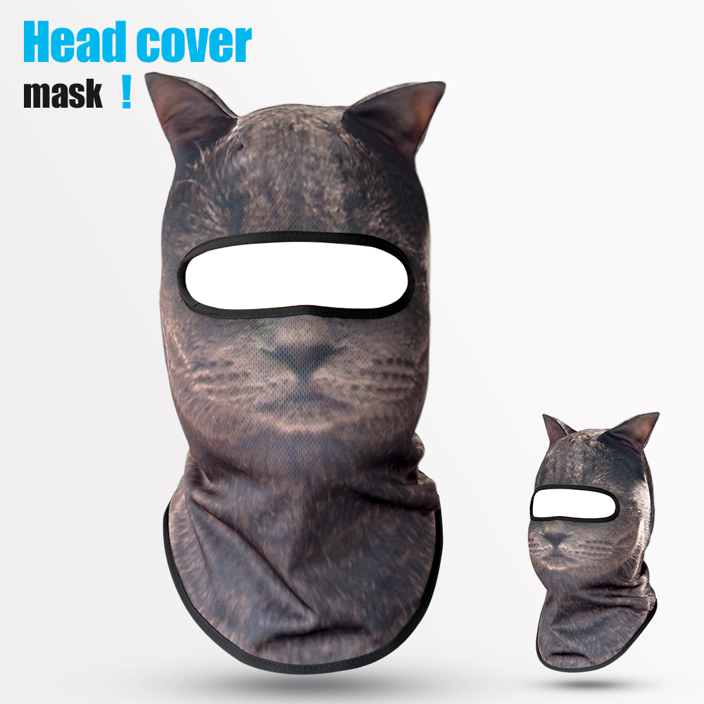 3D cat animal skiing Balaclava – обзор и цена Balaclava Ski Mask