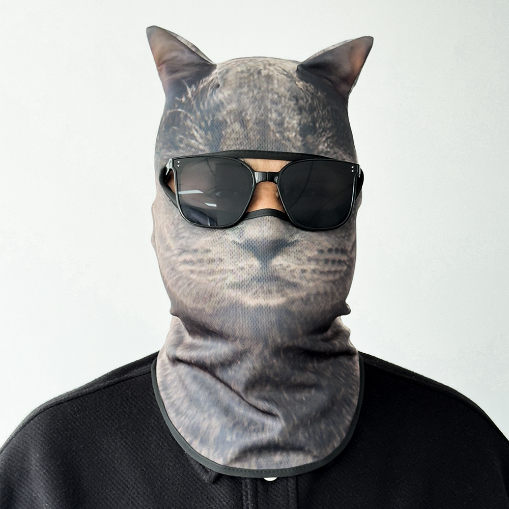 3D cat animal skiing Balaclava – обзор и цена Balaclava Ski Mask