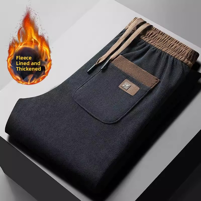 Men's Casual Fleece Lined Thic – обзор и цена Corduroy Pant Warm