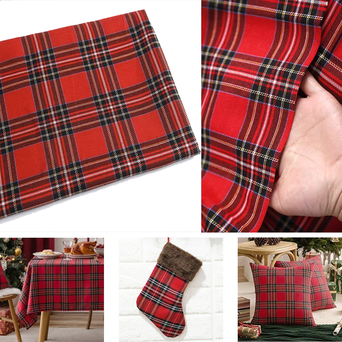 Christmas Plaid Fabric for DIY – обзор и цена Flannel Shirt Lined