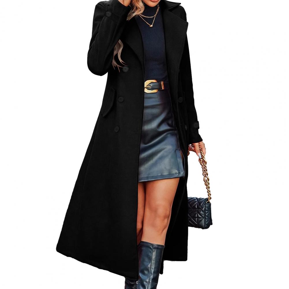 Autumn Coat Women's Long Wool  – обзор и цена Wool Coat Peacoat