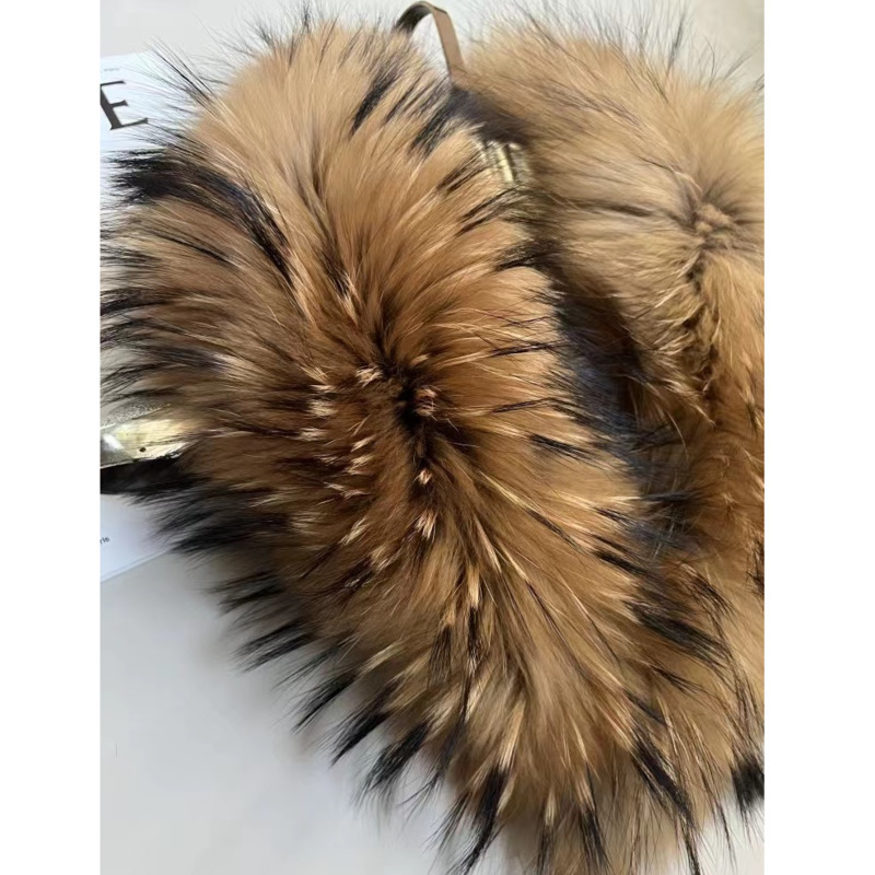 Raccoon Fur Collar Female Wint – обзор и цена Shawl Wrap Winter