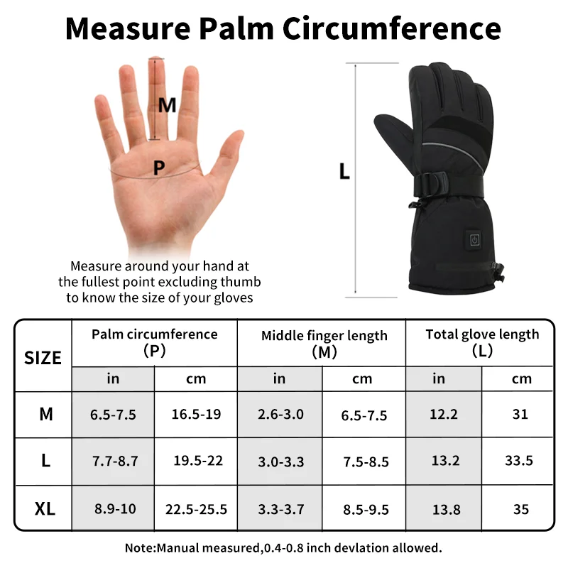 USB Rechargeable Heated Motorc – обзор и цена Touch Screen Gloves