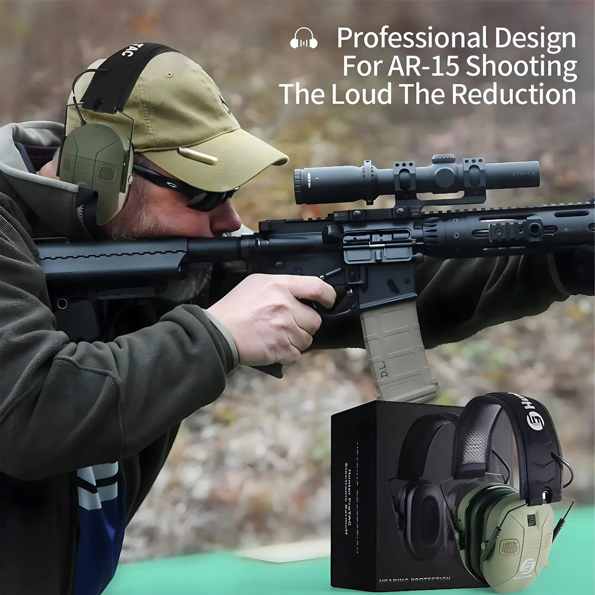 Foldable Tactical Electronic E – обзор и цена Earmuffs Foldable
